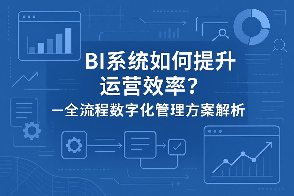 BI系统如何提升运营效率？全流程数字化管理方案解析"